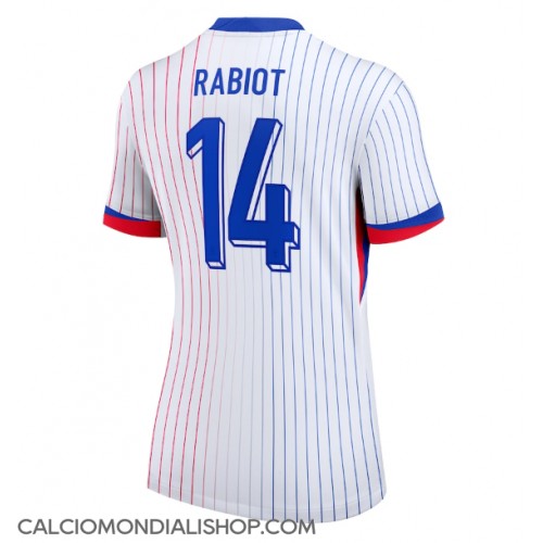 Maglie da calcio Francia Adrien Rabiot #14 Seconda Maglia Femminile Europei 2024 Manica Corta